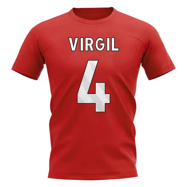 Virgil van Dijk Liverpool Hero T-shirt (Red)