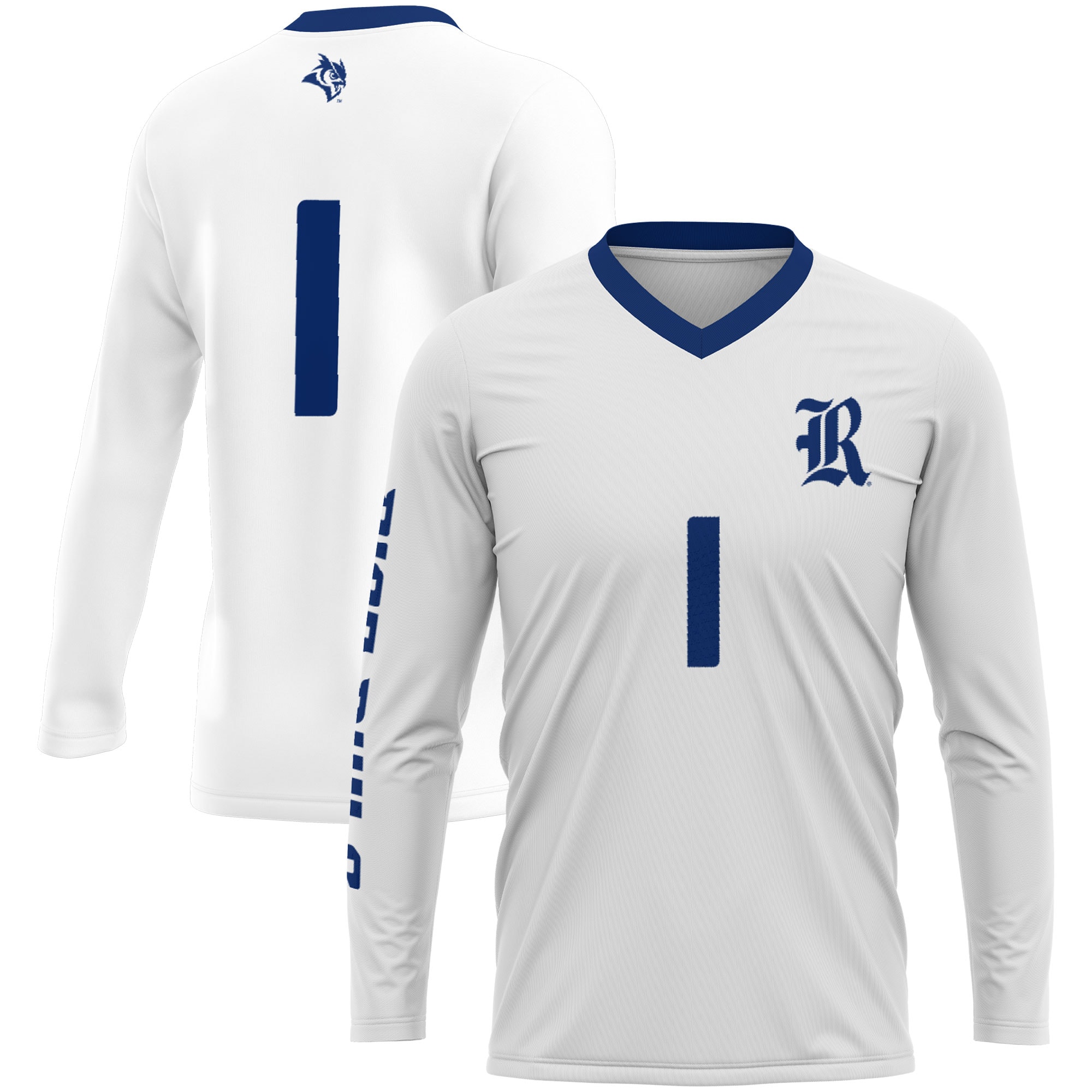 [NJP] Women's Rice Owls GameDay Greats Lightweight Volleyball Jersey - White