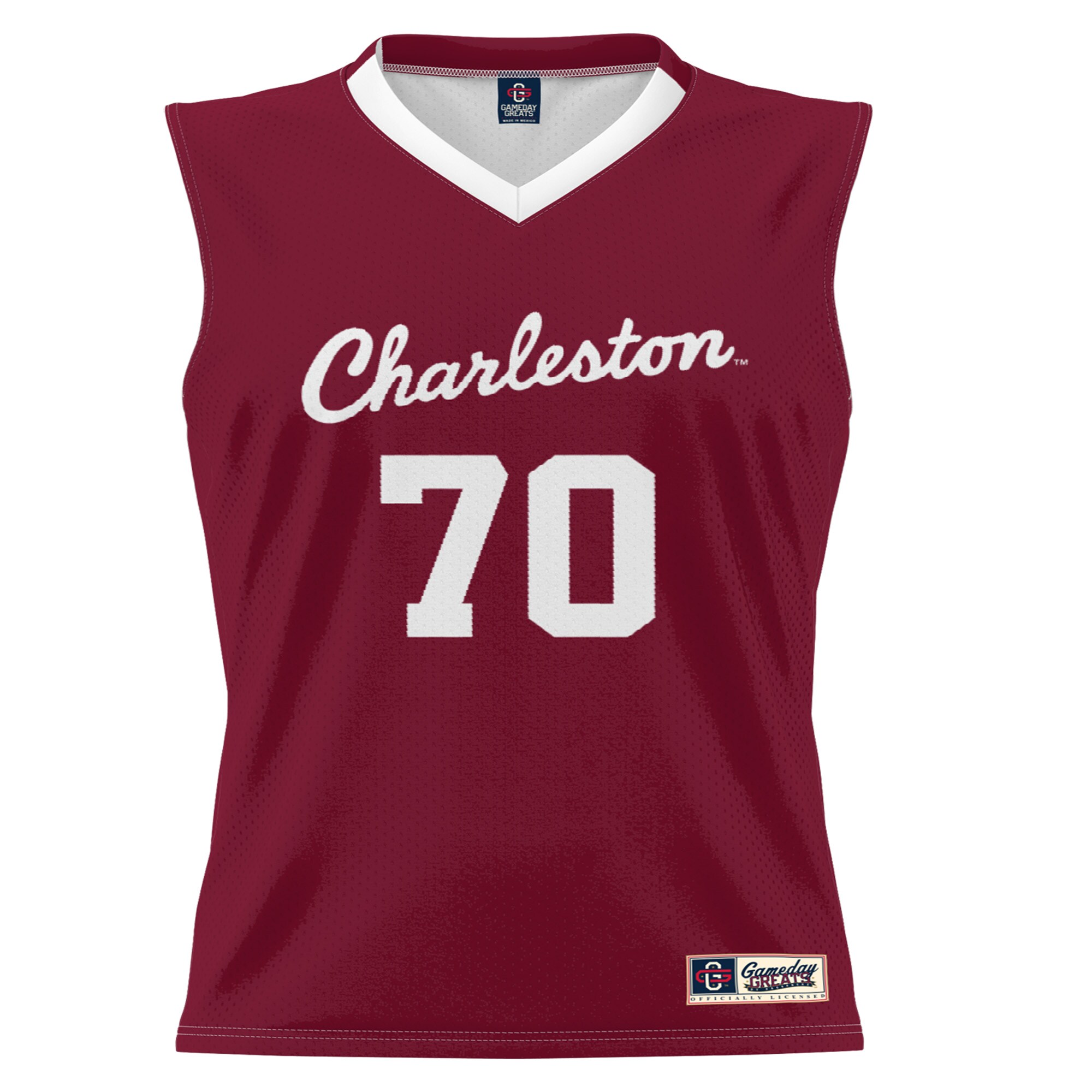 [DDG] Charleston Cougars GameDay Greats Unisex Lightweight Basketball Jersey - Crimson
