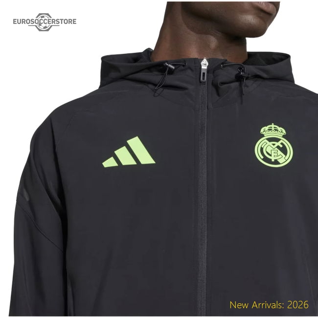 2025-2026 Real Madrid Pro Vis Tech Jacket (black) - Supporter Edition