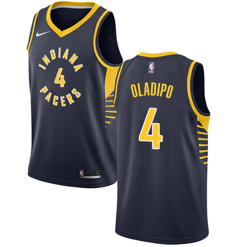 Premium Pacers NBA Swingman Jersey #4 Victor Oladipo 2024 Icon - Blue
