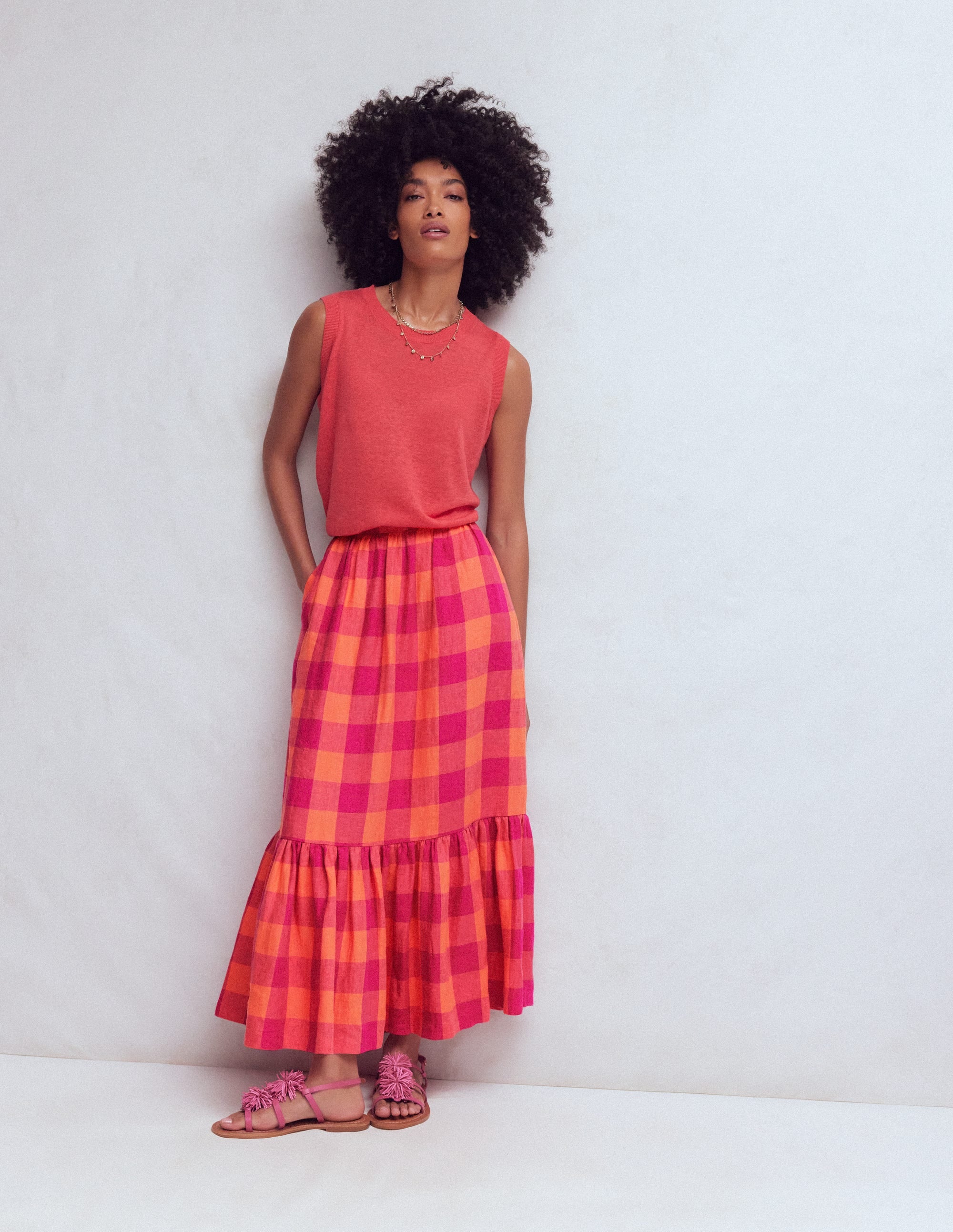 Abigail Linen Maxi Skirt