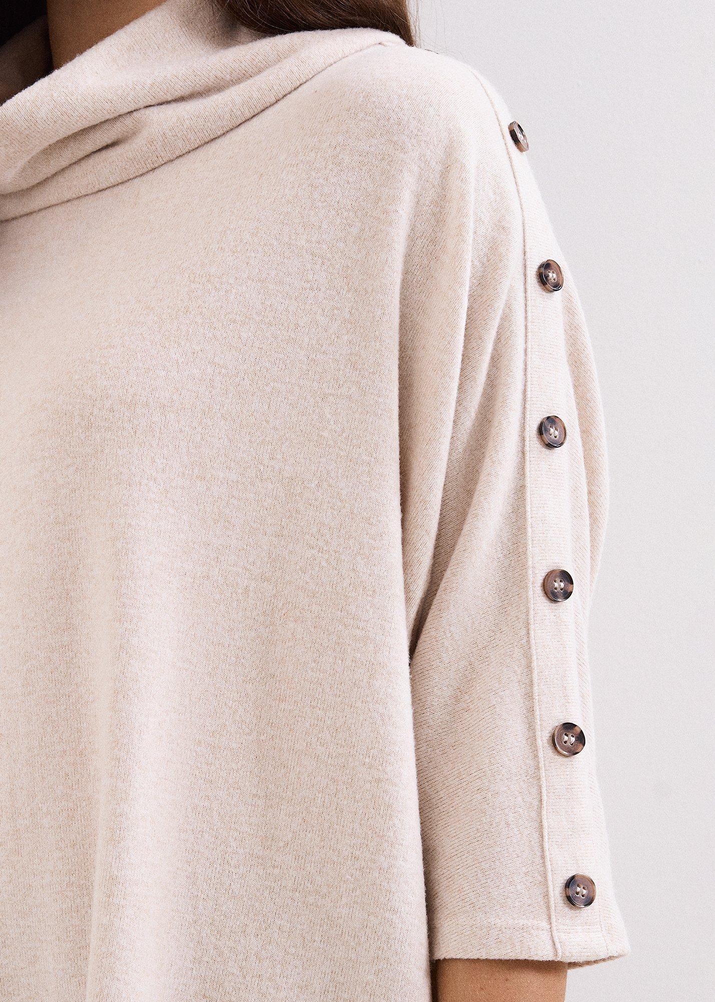 Toni Button Detail Snuggle Top