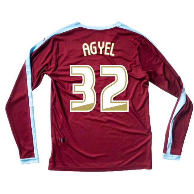 Burnley 2015-16 Long Sleeve Home Shirt ((Excellent) S) (Agyel 32)