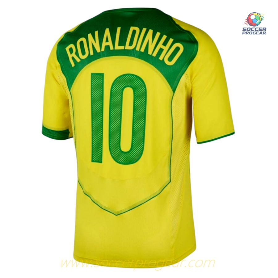 Brazil Football Jersey 2004 Ronaldinho Restock Total 90