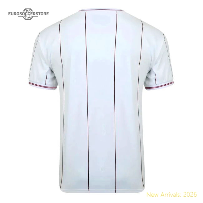 Score Draw Aston Villa 1982 Euro Official Final Retro Football Shirt