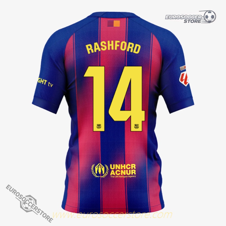 Barcelona Home RASHFORD 14 Football Jersey 25-26 Season (Player Edition)