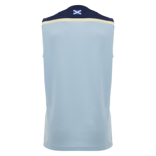 2026-2027 Scotland Rugby Sleeveless Poly Shirt (Blue) (Your Name)