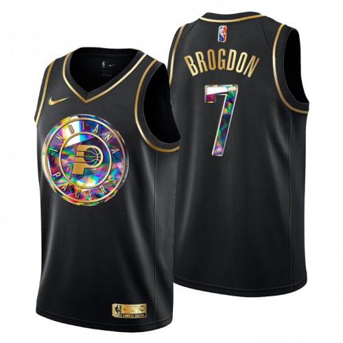 Black DEN Indiana Pacers #7 Performance Jersey NBA Fan Apparel
