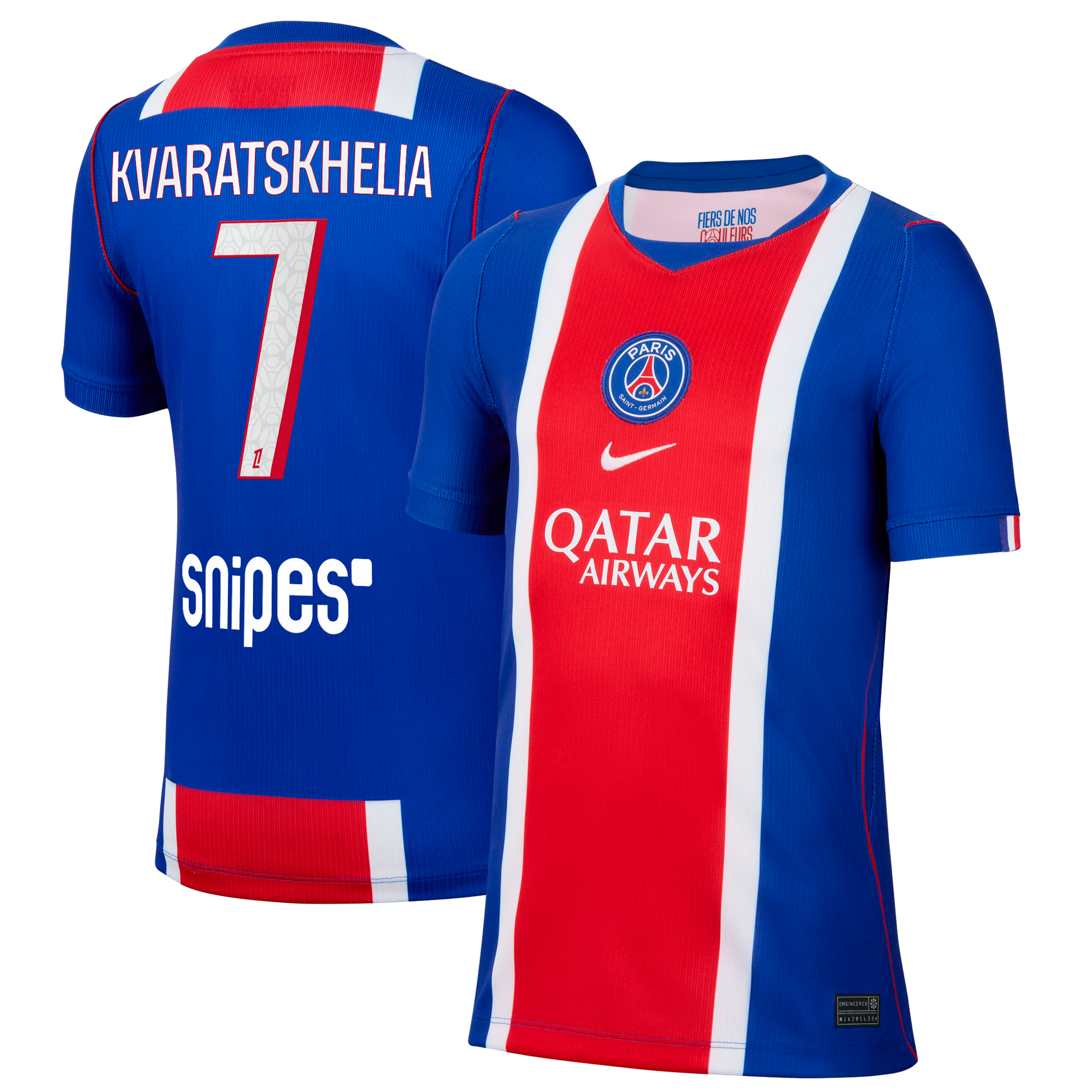 [SJH] Khvicha Kvaratskhelia Paris Saint-Germain 2026/27 Home Stadium Replica Jersey - Blue