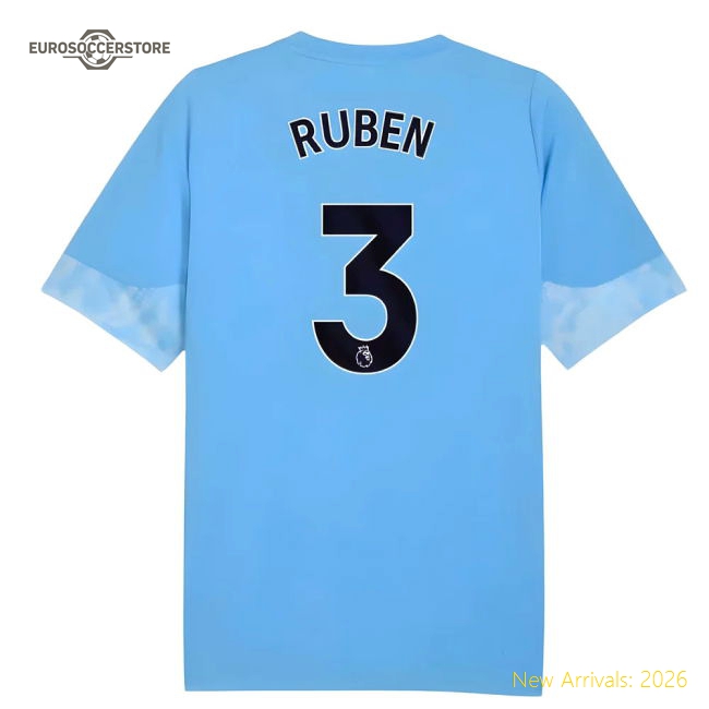High-quality Kids Man City Ruben Jersey 2025-2026 Moisture-wicking