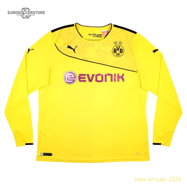 Premium Borussia Dortmund 2013-14 Special Winter Edition Long Sleeve Home Shirt (2Xl) (Very