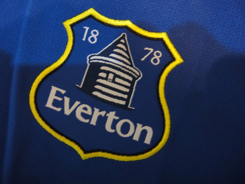 Durable 13-14 Everton Home Blue Soccer Jersey KitShirtShort