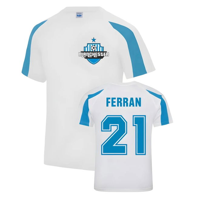 Ferran Torres Man City Sports Training Jersey (White)