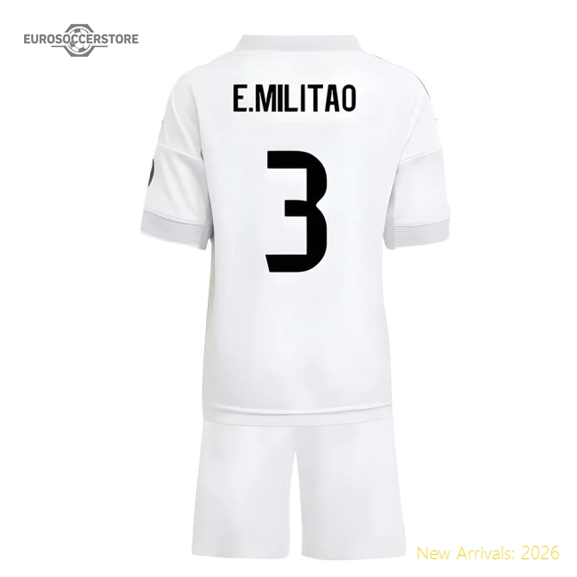 Football Team E.militao Non-toxic Mini Jersey Aeroready Stretchy