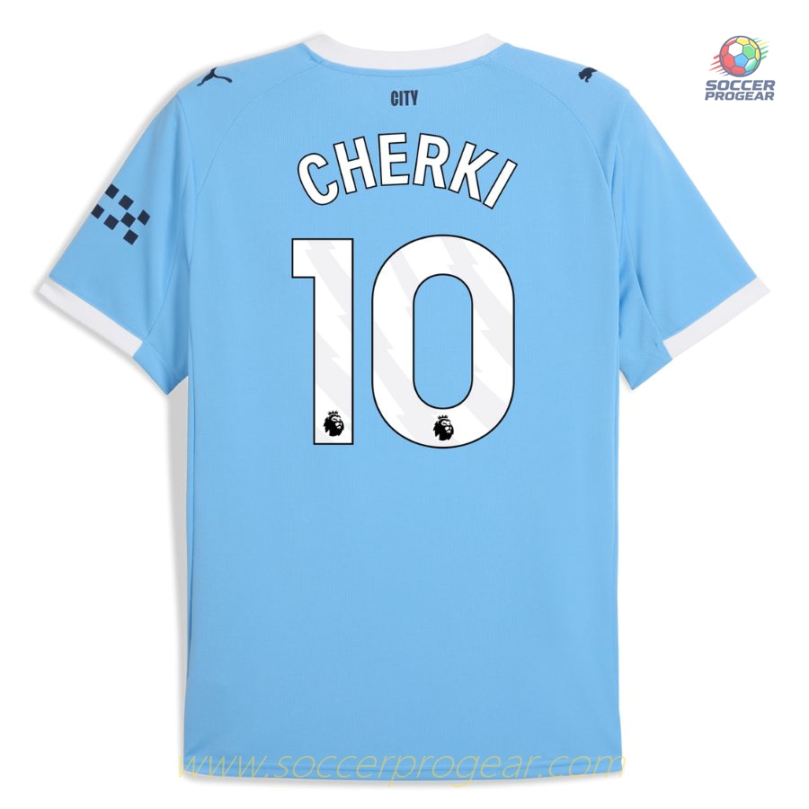 Manchester City Home Shirt 2025-26 Edition Cherki