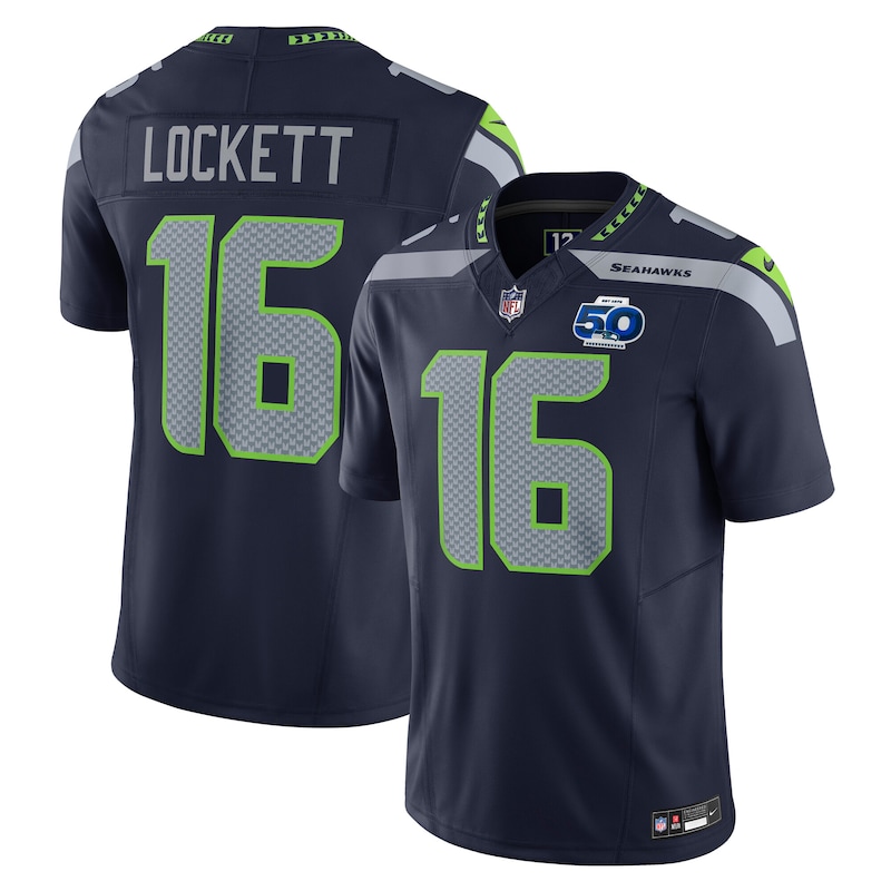 None Tyler Lockett Seattle Seahawks Football Franchise Replica Jersey