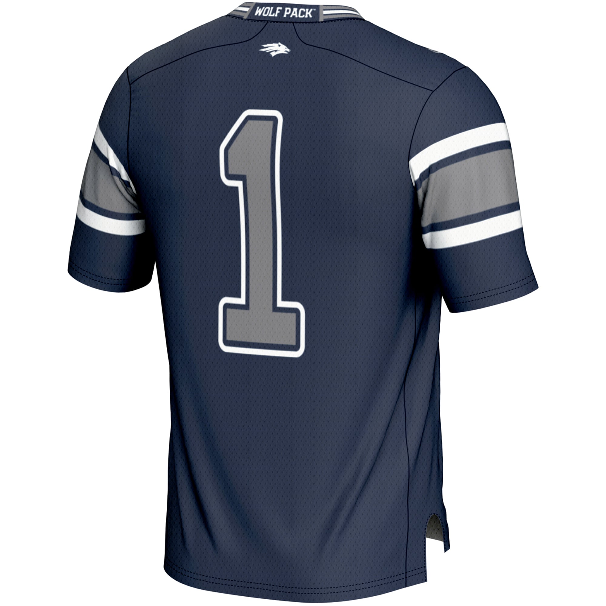 Youth #1 Navy Nevada Wolf Pack Endzone Football Jersey