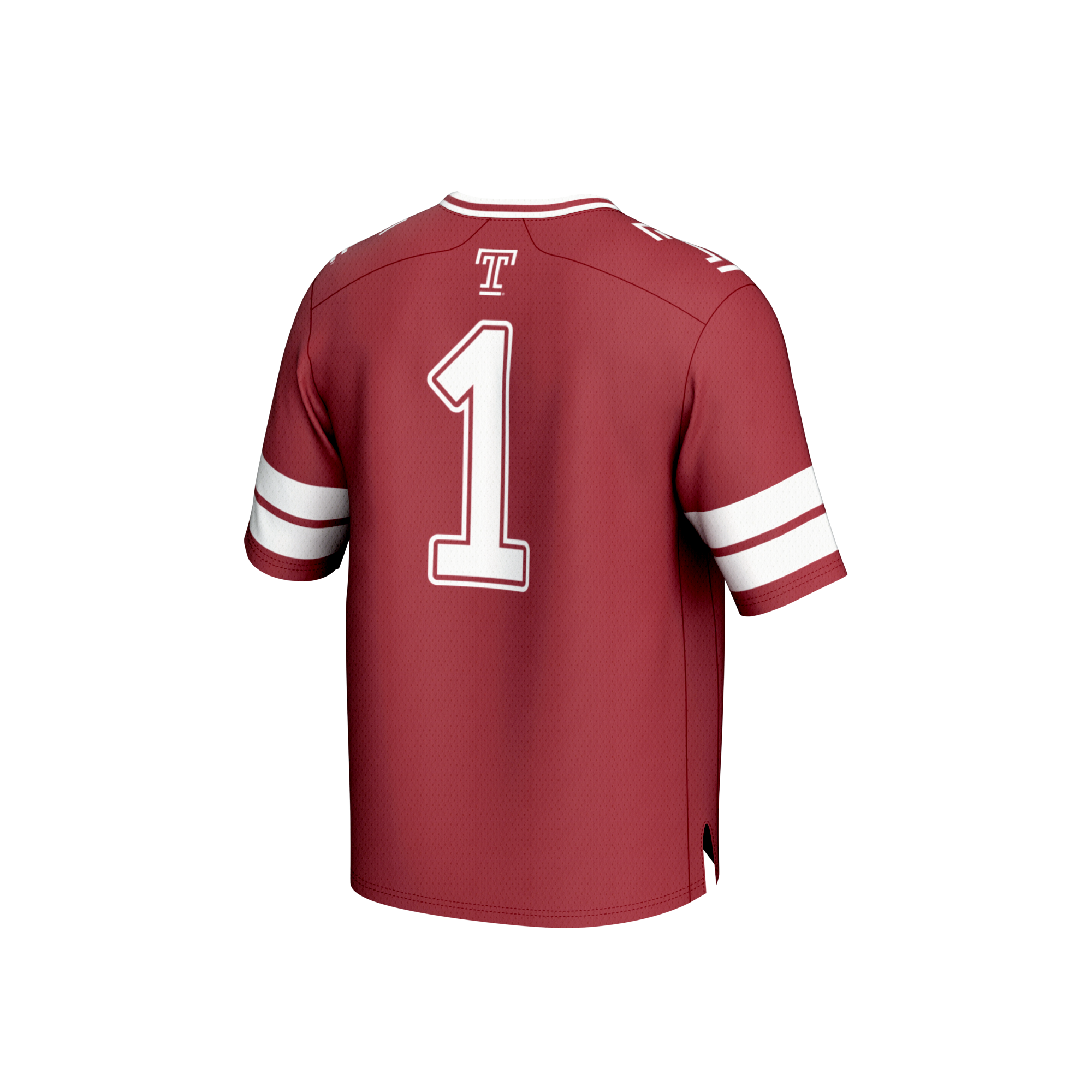 #1 Temple Owls GameDay Greats Youth Collegiate Football Fashion Jersey - Cherry