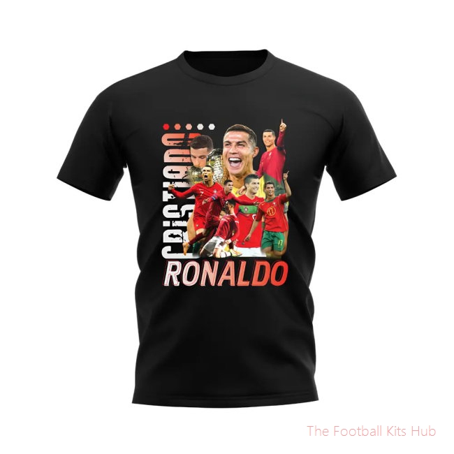 Cristiano Ronaldo Bootleg T-Shirt (Black)