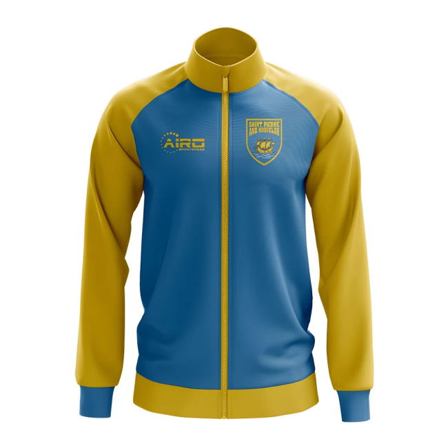 National Saint Pierre And Miquelon Concept Football Track Jacket (Sky)
