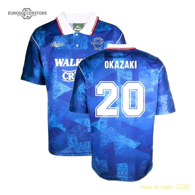 Official Leicester City 1990 Bukta Retro Shirt (okazaki 20) - Premium