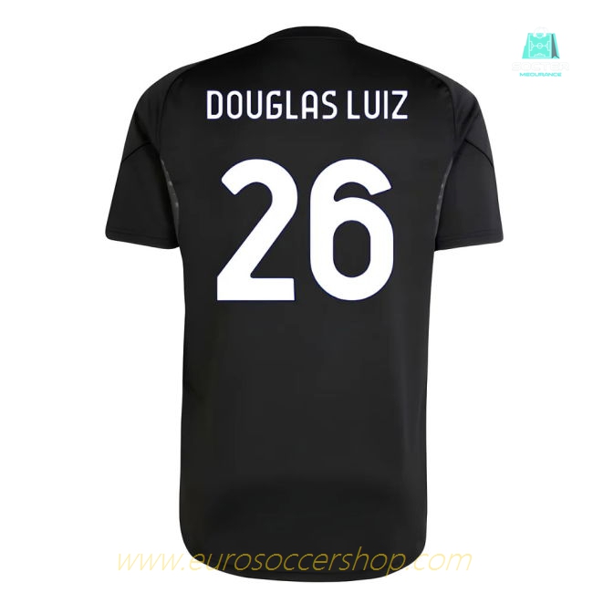 2025-2026 Juventus Training Shirt (Black) (Douglas Luiz 26)