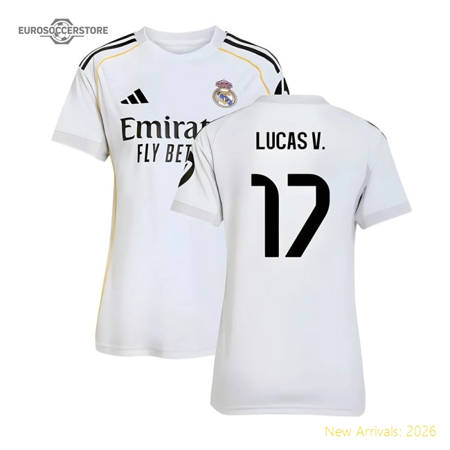 Top-Quality 2025-2026 Real Madrid Home Shirt (Womens) (Lucas V. 17)