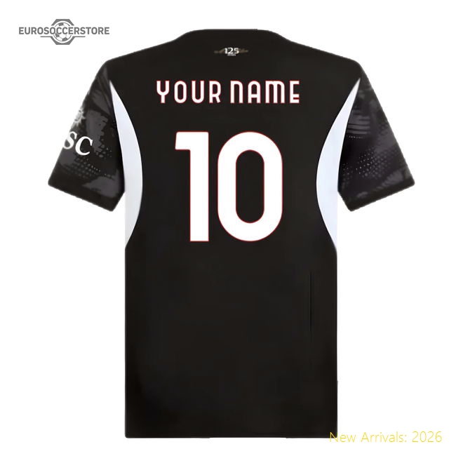 Excellent 2024-2025 Ac Milan Home Goalkeeper Shirt (black) (your Name)
