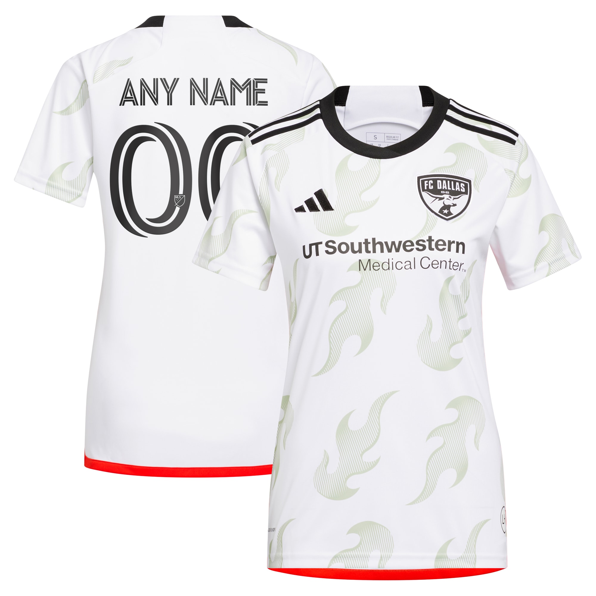 [LK] Youth FC Dallas Women's 2023 Burn Baby Burn Replica Custom Jersey - White