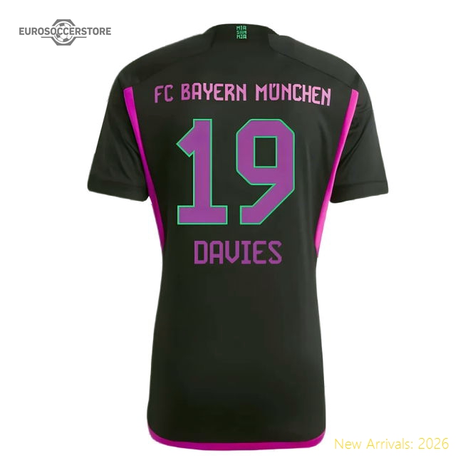 Fan-Favorite 2023-2024 Bayern Munich Away Shirt (Davies 19)