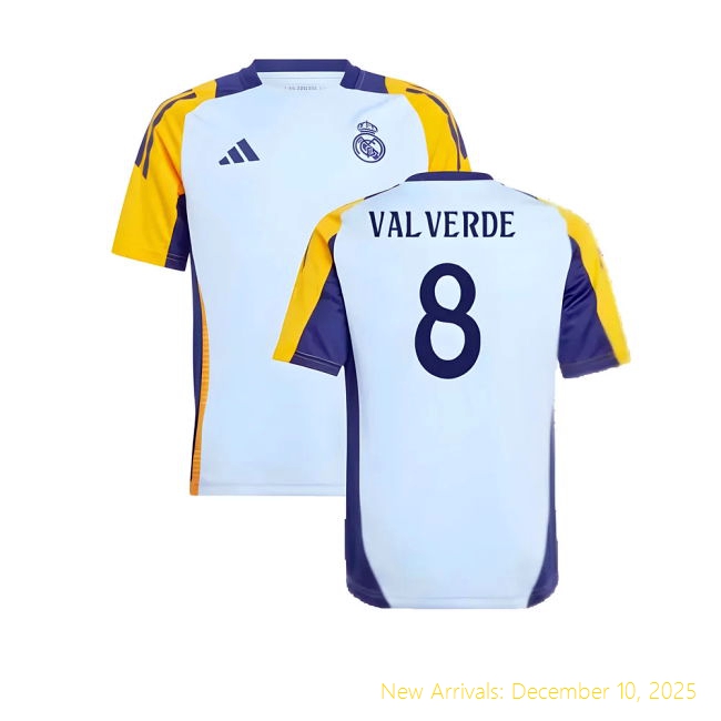 2024-2025 RM Real Madrid Training Official Shirt (Glow Blue) - Ki 30