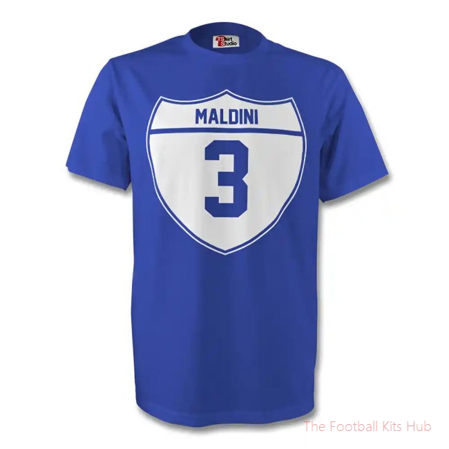Paolo Maldini Italy Crest Tee (blue)