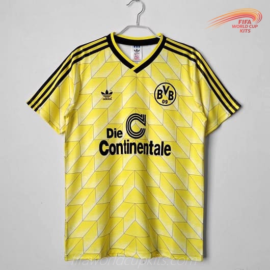 Home Soccer Jersey of Dortmund 1988 season