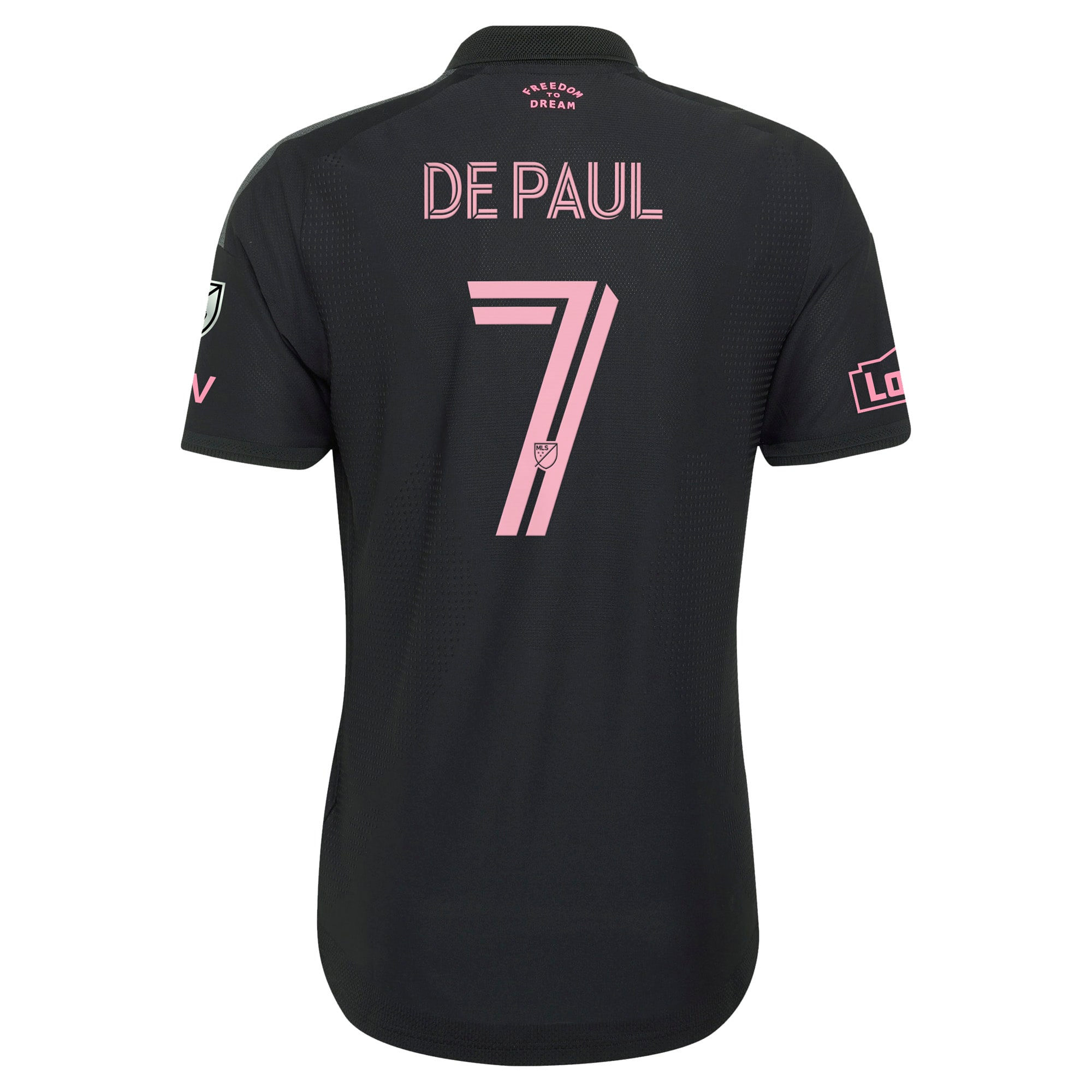 [JED] Rodrigo De Paul Inter Miami CF 2026 Presagio On-Field Authentic Patch Jersey - Black