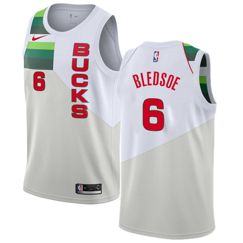 Nike Bucks White Milwaukee Bucks #6 Jersey - Budget-Friendly