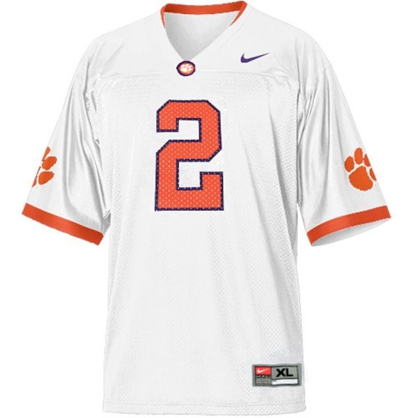 Officially Licensed Men Clemson Tigers #2 Sammy Watkins White Style