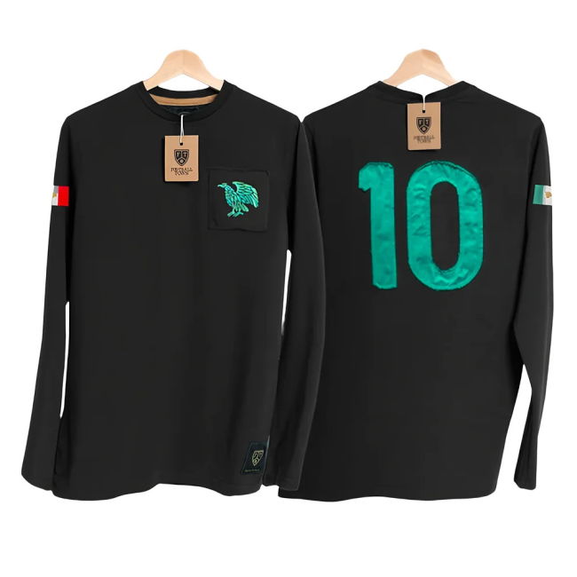 Premium-Quality World-Class Mexico El Tri Away Number 10 Long Sleeve
