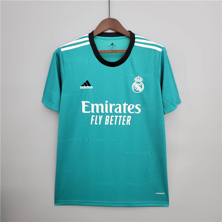 Real Madrid 21-22 Third Green Soccer Jersey Football Shirt - Official