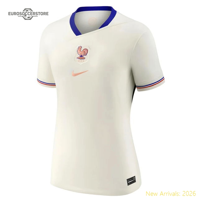 2025-2026 France Away Fan Version Womens Shirt Soccer Wear