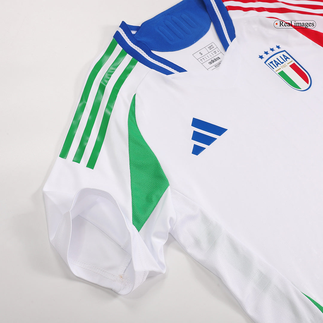 Player Version CHIESA #14 Italy Away Soccer Jersey Euro 2024Authentic