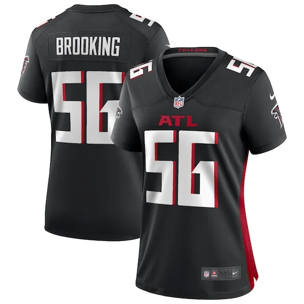 None Keith Brooking Game Jersey - Black | NFL Player Jersey | NFL Foot