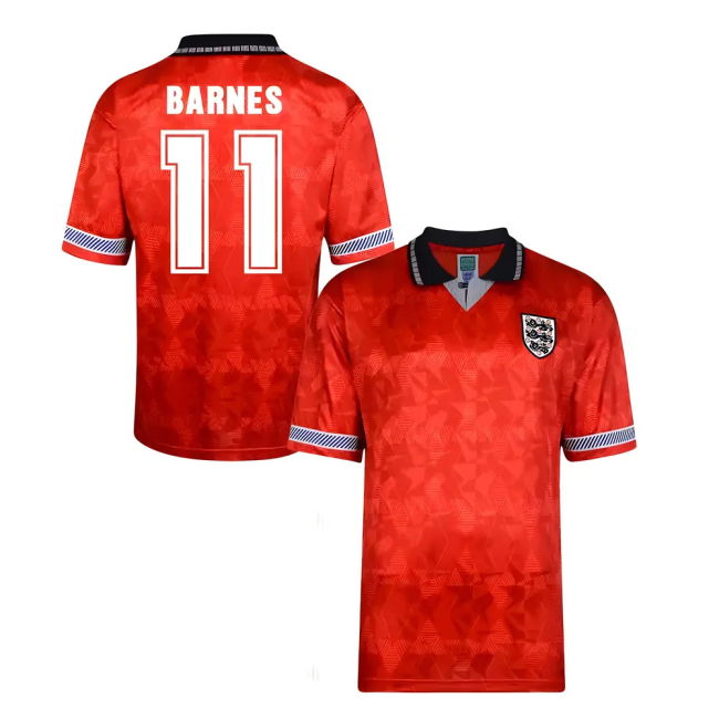 Barnes 11 Genuine Copy England Away Supporter Kit for Adults