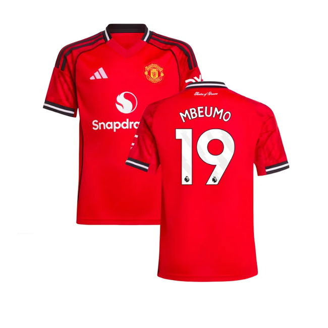 Durable Material Replica Football Man Utd Home Shirt Kids Mbeumo #...