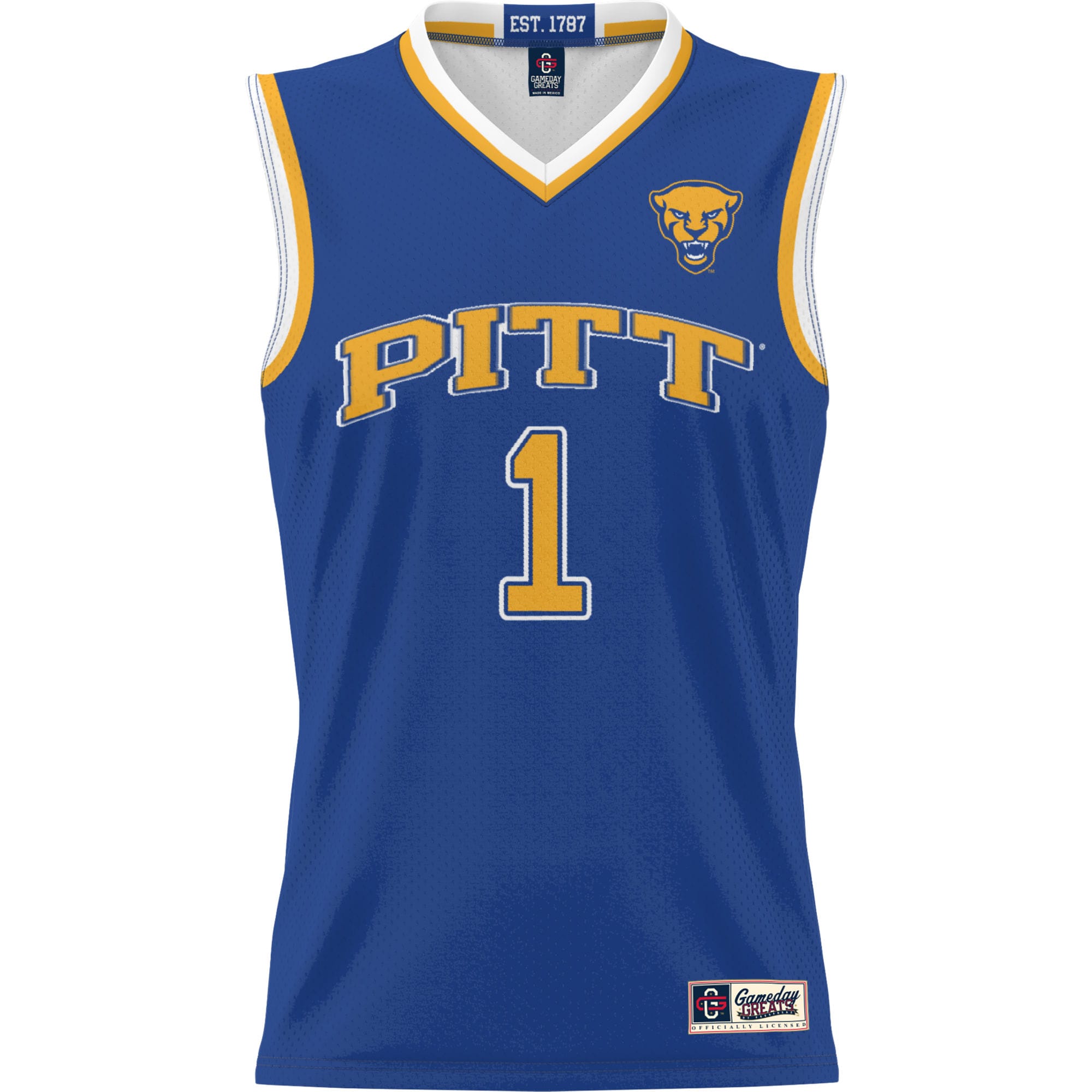 [DDG] Pitt Panthers GameDay Greats Youth Lightweight Basketball Jersey - Royal