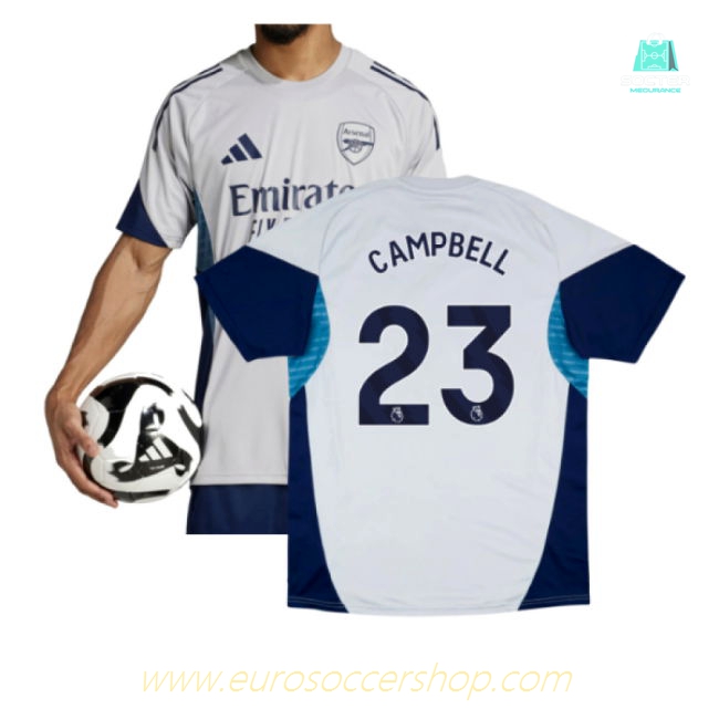2025-2026 Arsenal Training Shirt (Grey Two) (Campbell 23)