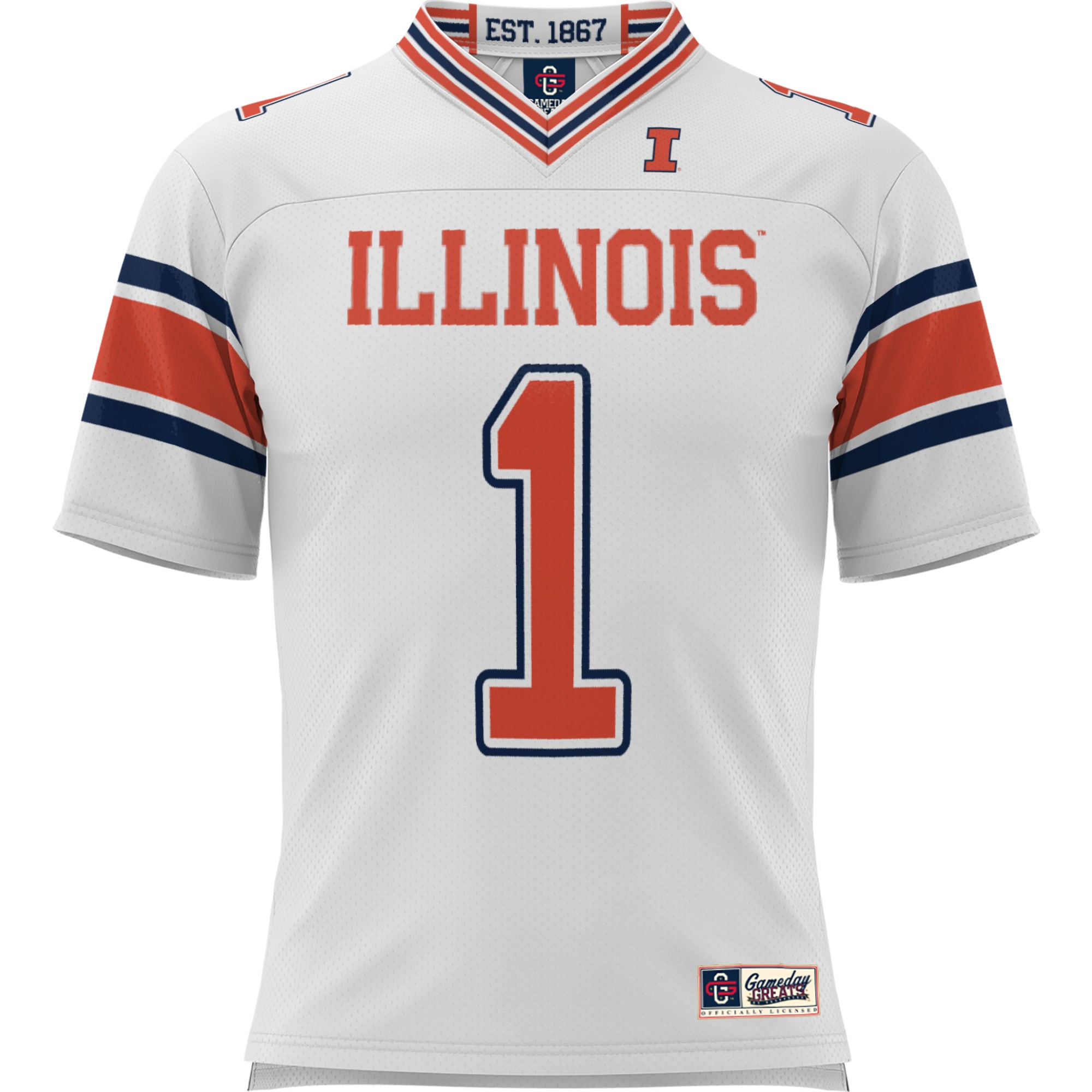 [DDG] Illinois Fighting Illini GameDay Greats Football Jersey - White