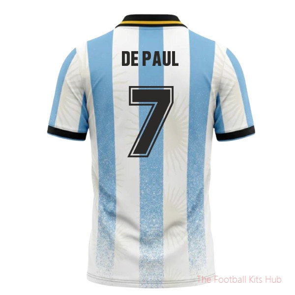 UMBRO Argentina World Cup 26 Football Shirt (De Paul 7)