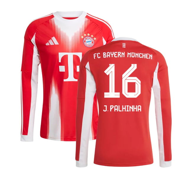 Bayern Munich Long Sleeve 2025-2026 Home Shirt - (Adult