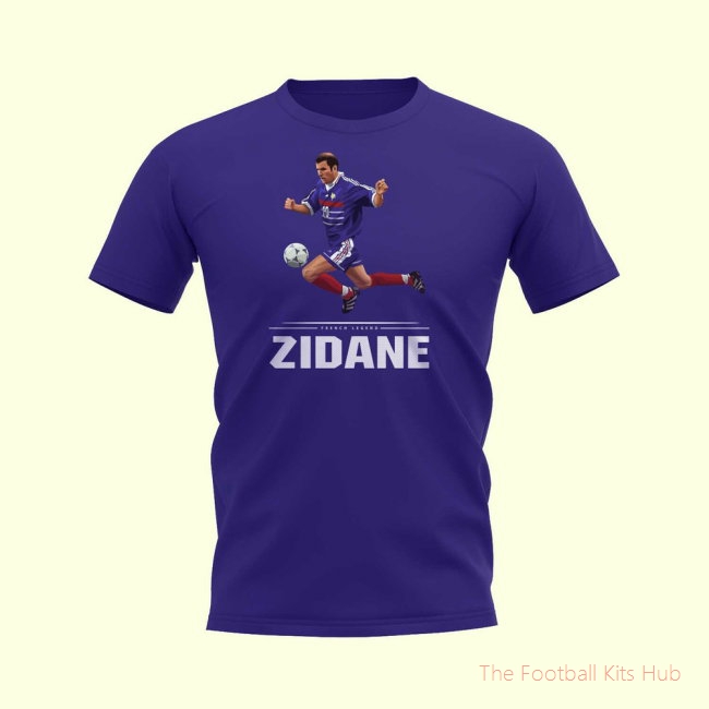 Zinedine Zidane Player T-Shirt (Blue)